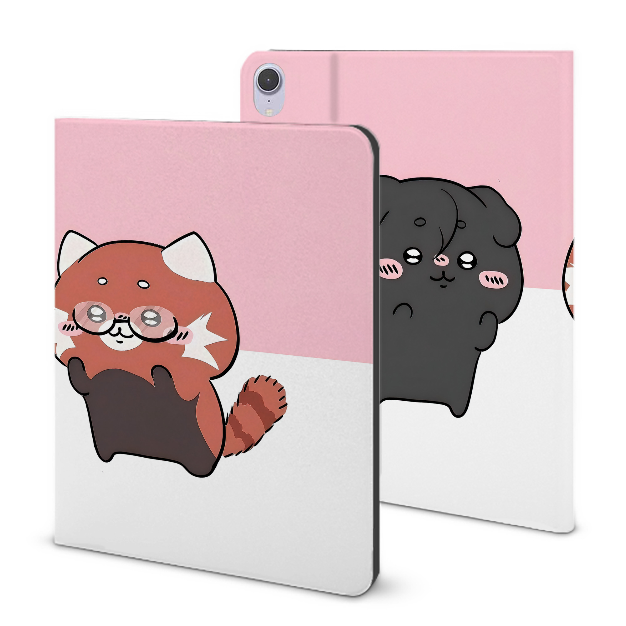 （画像用） ちいかわ Chii-kawa IPad ケース ブック型 PUレザー TPU 耐衝撃 軽量 薄型 ペン収納なし 全面保護 IPad 各モデル対応